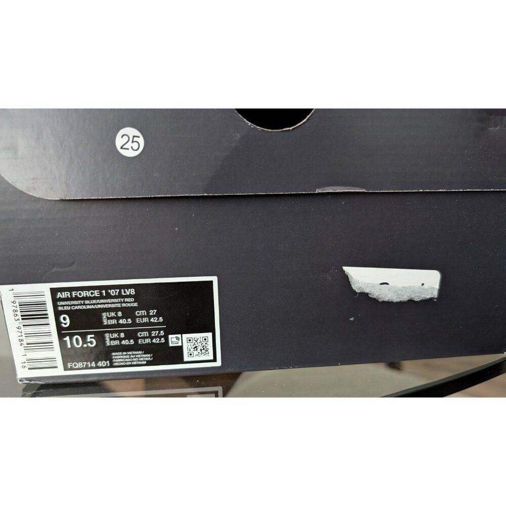 Nike Air Force 1 Low Doraemon Men Sz 9 University Blue Red Deadstock Sneakerhead - Picture 9 of 13